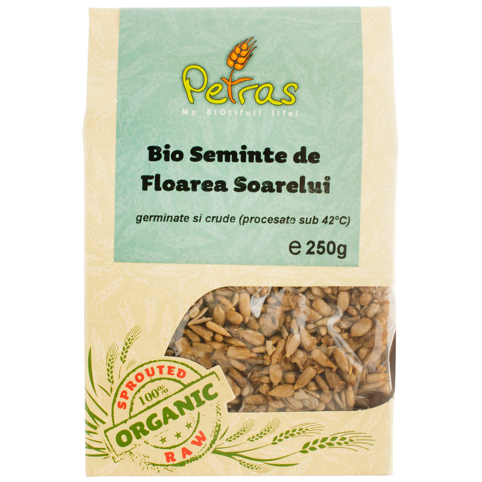 Petras Bio Seminte De Floarea Soarelui Germinate Bio Raw Fara