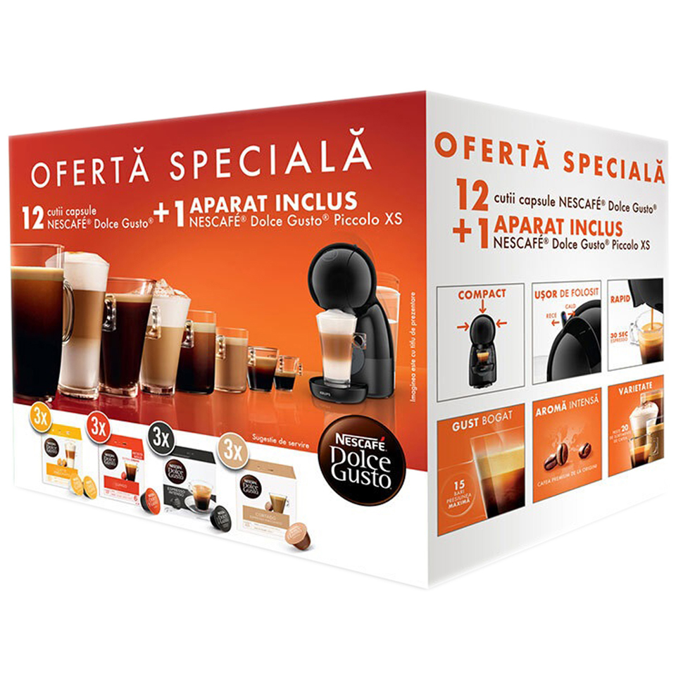 Apparently Optimistic swim Nescafe | Aparat cafea dolce gusto 12 capsule | Mega-image