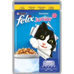 Hrana umeda pentru pisica junior cu carne de pui 100g