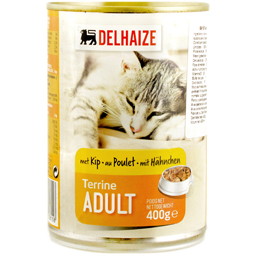 Hrana pentru pisici adulte cu aroma de pui si peste 400g
