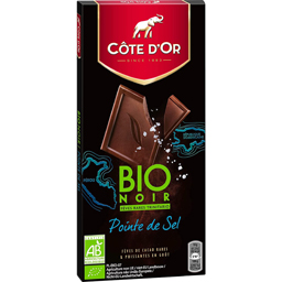 Ciocolata neagra cu sare de mare ecologica 90g