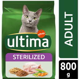 Hrana uscata cu pui pentru pisici adulte sterilizate 800g