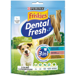 Recompense pentru caini Dental Fresh 3in1 small 7 bucati 110g