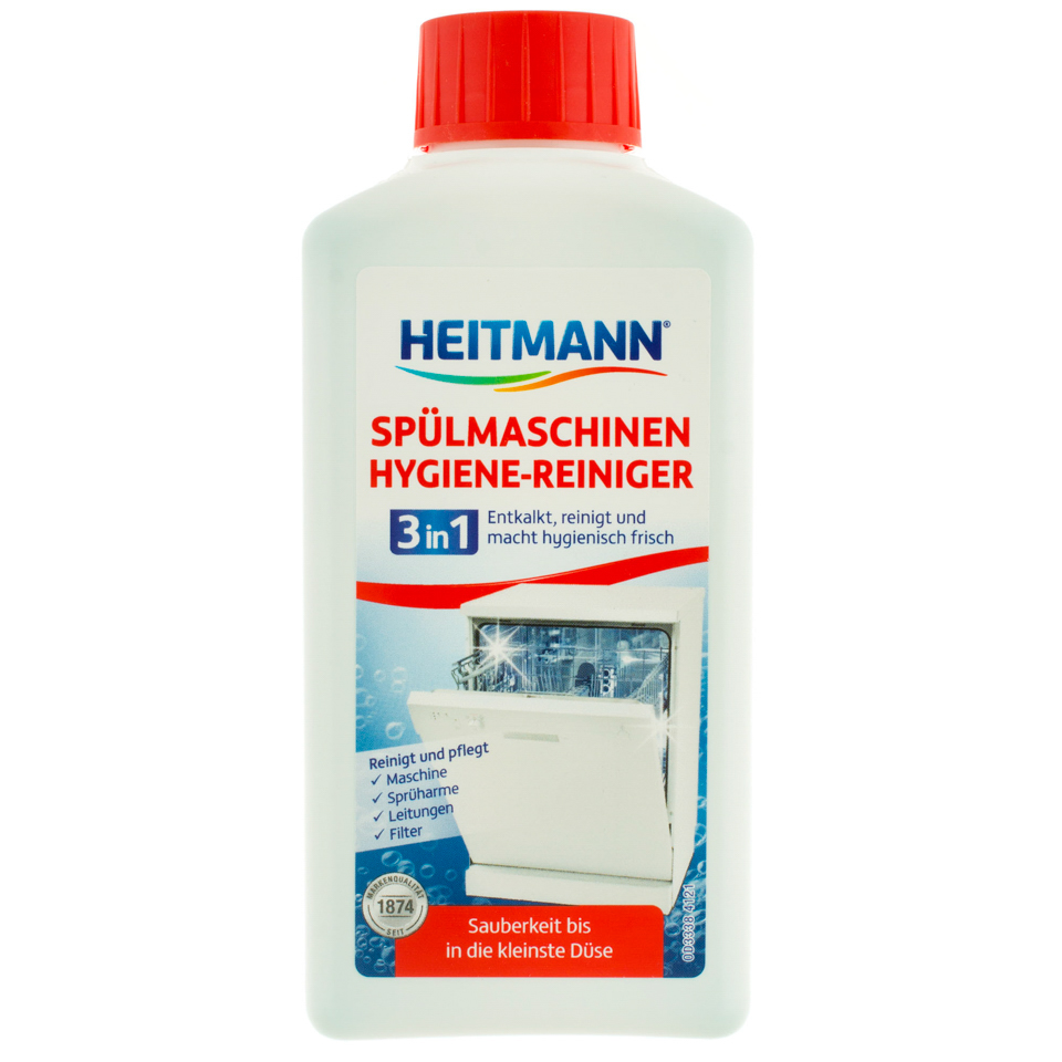 Multiple Travel teenager Heitmann | Solutie de curatare, decalcifiere si igienizare pentru masina de  spalat vase 250ml | Mega-image