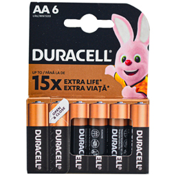 Baterii alcaline AA, 6 bucati