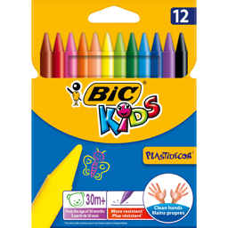 Creioane colorate cerate, 12 culori