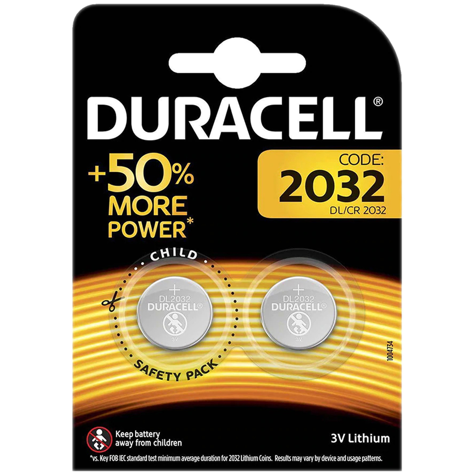 touch blanket Manage Duracell | Baterii rotunde 2032 litiu 3V 2 bucati | Mega-image