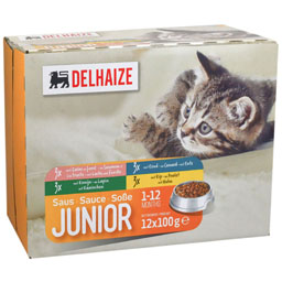 Hrana umeda in sos pentru pisici Junior 12x100g