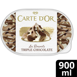 Inghetata cu ciocolata tripla 606g