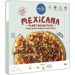 Pizza vegana Mexicana de soia, cu ardei rosu 350g