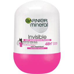 Roll-On Invisible Black White Colors 50ml