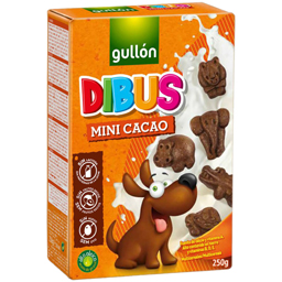 Biscuiti mini de cacao Dibus, fara lactoza 250g