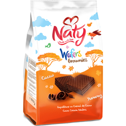 Napolitane brownies cu crema de cacao 140g
