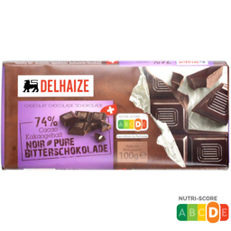 Ciocolata neagra cu cacao 74% 100g
