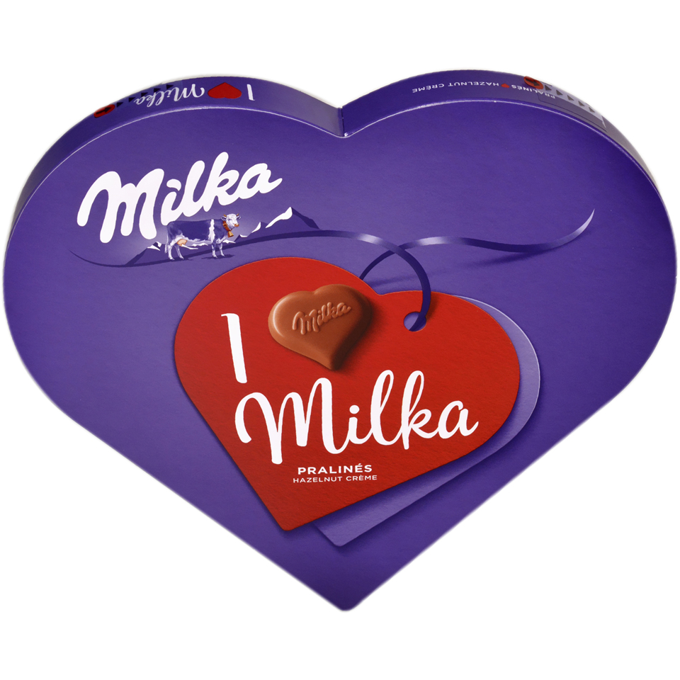 Milka | I Love Milka | Praline De Ciocolata Cu Lapte Alpin Cu Crema De ...