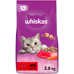 Hrana uscata pentru pisici, cu vita 3.8kg