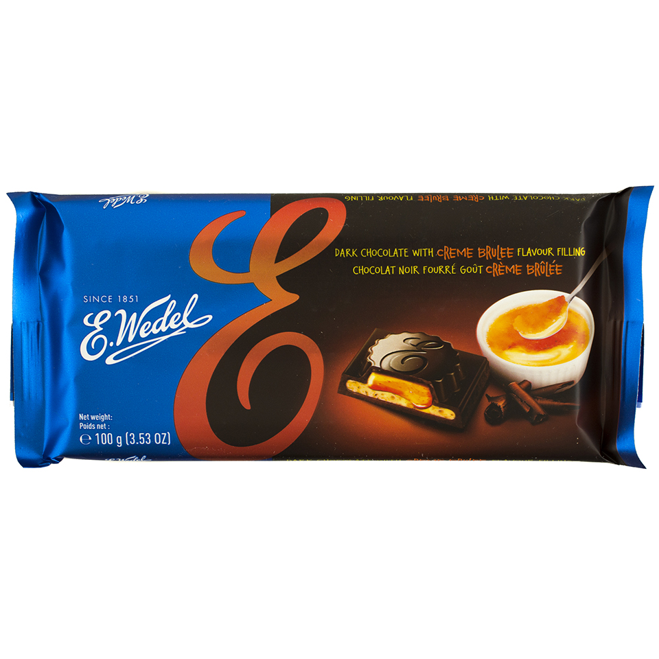 Wedel Ciocolata Neagra Cu Umplutura De Creme Brulee 100g Mega Image