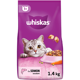 Hrana uscata pentru pisici cu somon 1.4kg