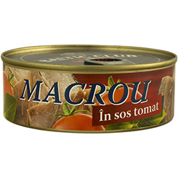 Macrou in sos tomat 240g