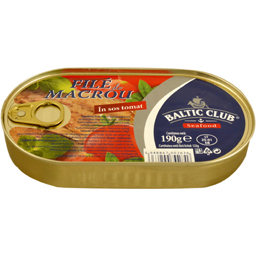 File de macrou in sos tomat 190g